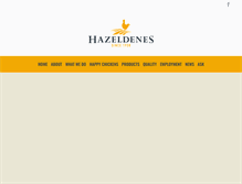 Tablet Screenshot of hazeldenes.com.au